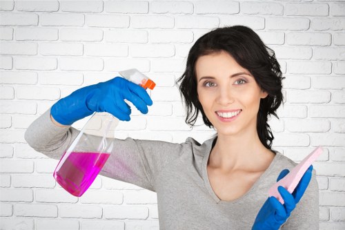 Chelsea Cleaners team applying safe cleaning practices in a workplace